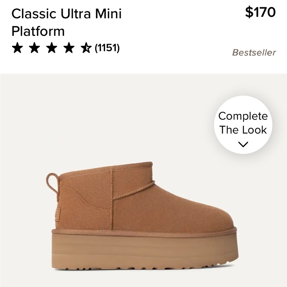 UGG Women Ultra Mini Platform Boots - Chesnut